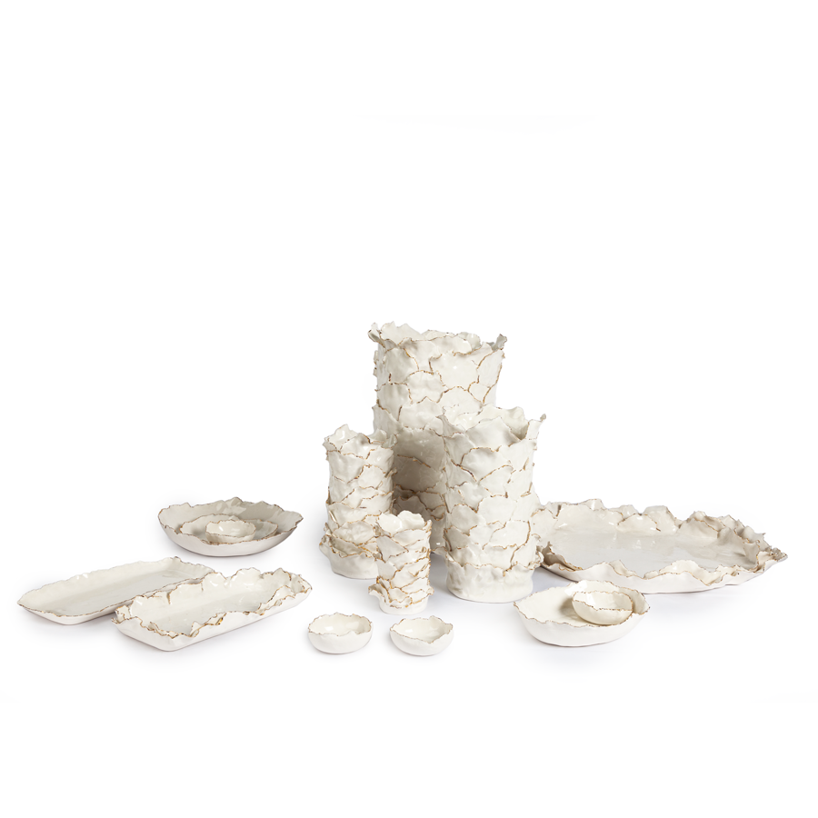 Excentricities :: Coco Coral Tray-White