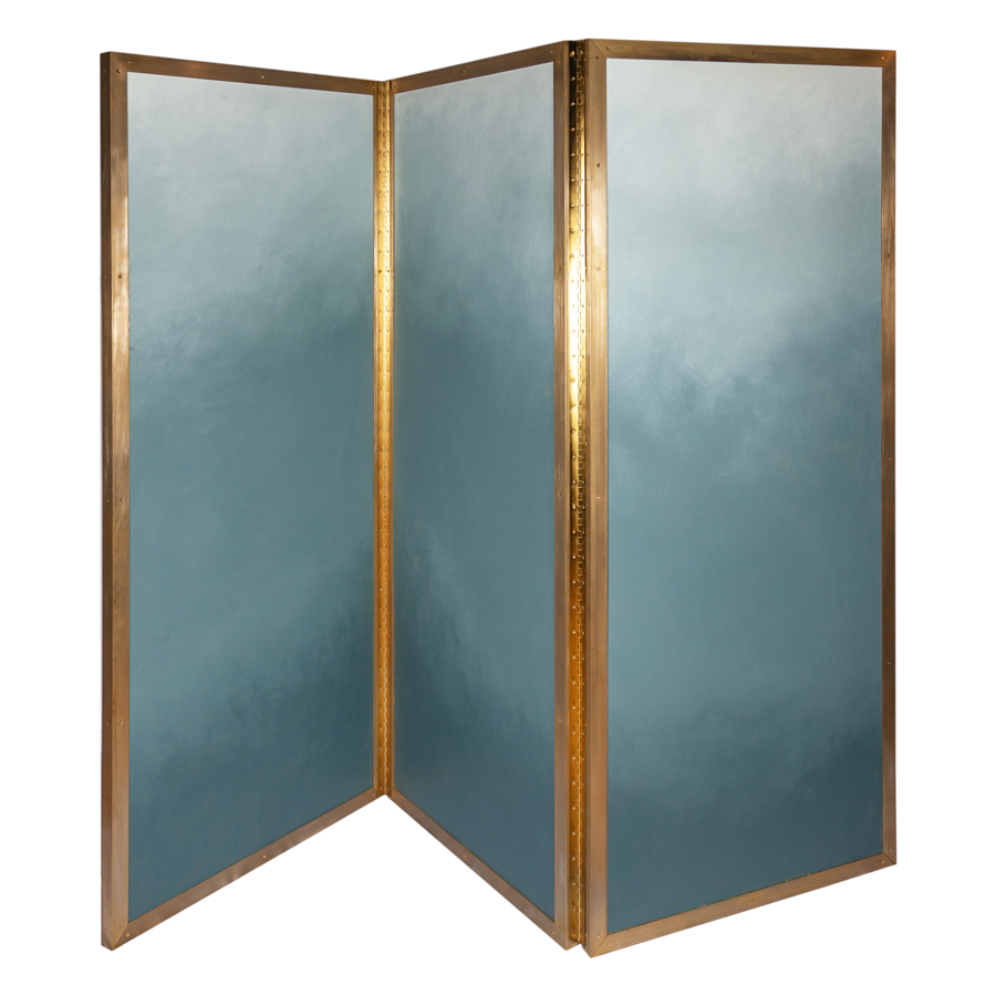 Hand Painted Double Sided Screen by Caroline Lizarraga