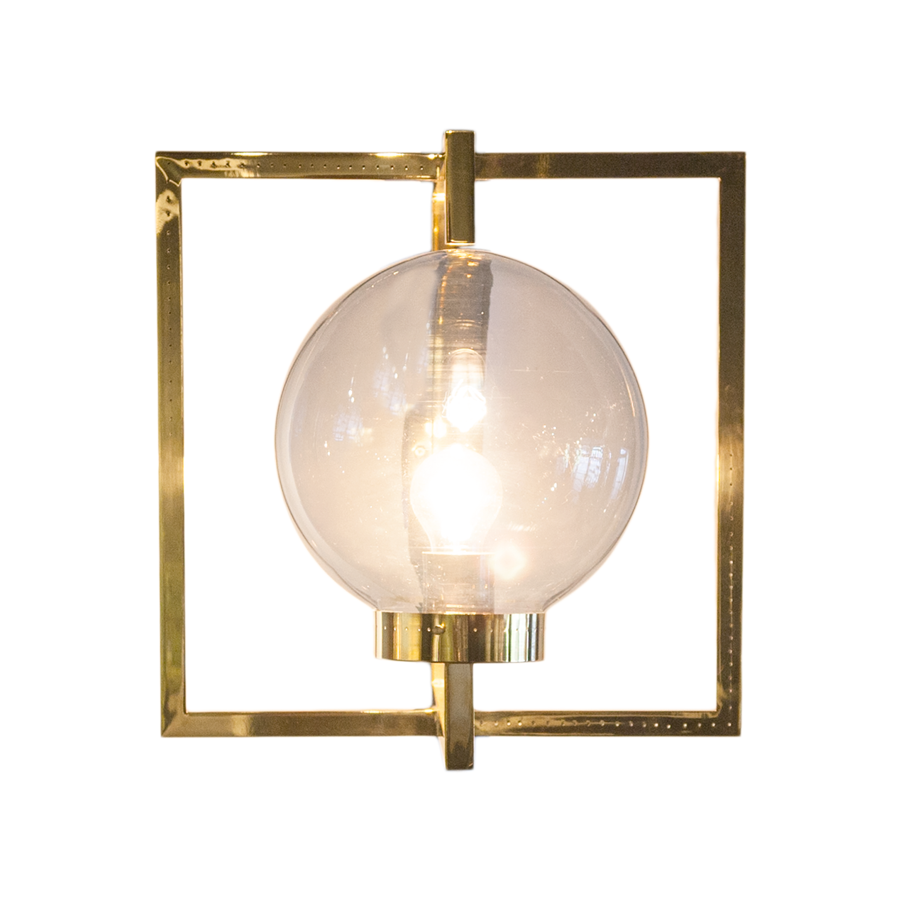 Pair of Brass Italian Sconces by Diego Mardegan