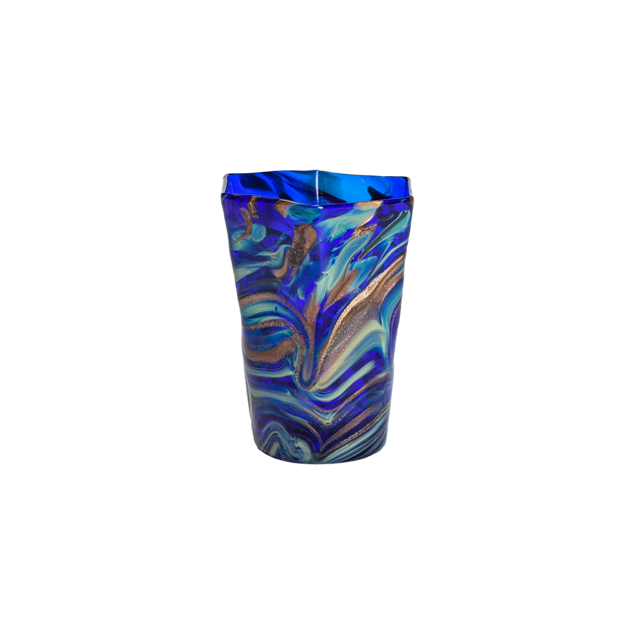 Murano Calcedonia Hexagonal Glasses by Davide Di Fuin