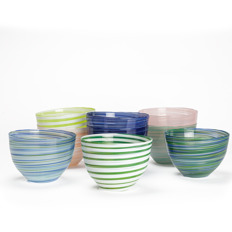 Textured Glass Bowls