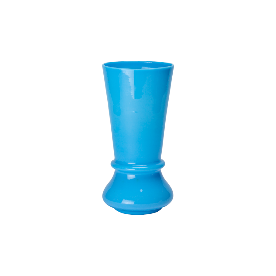 Blue French PV Opaline Vase