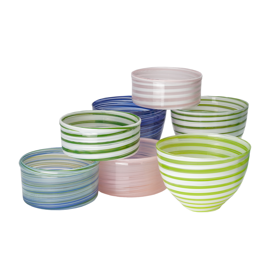 Textured Glass Bowls