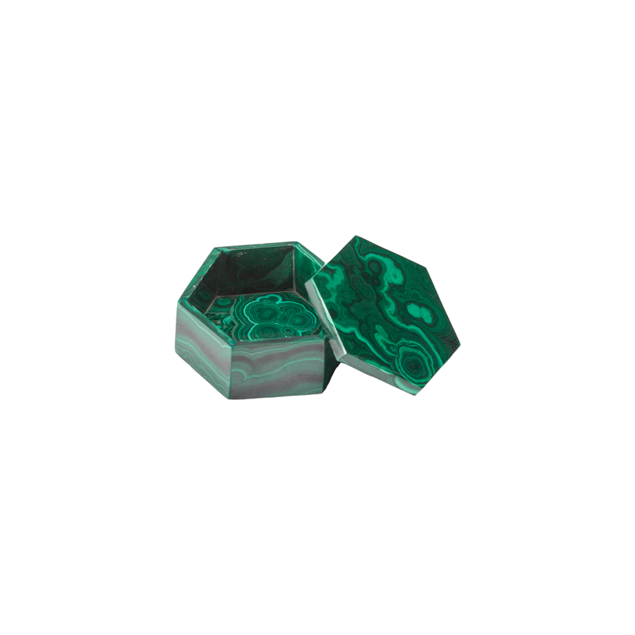 Small Assortment of Malachite Boxes