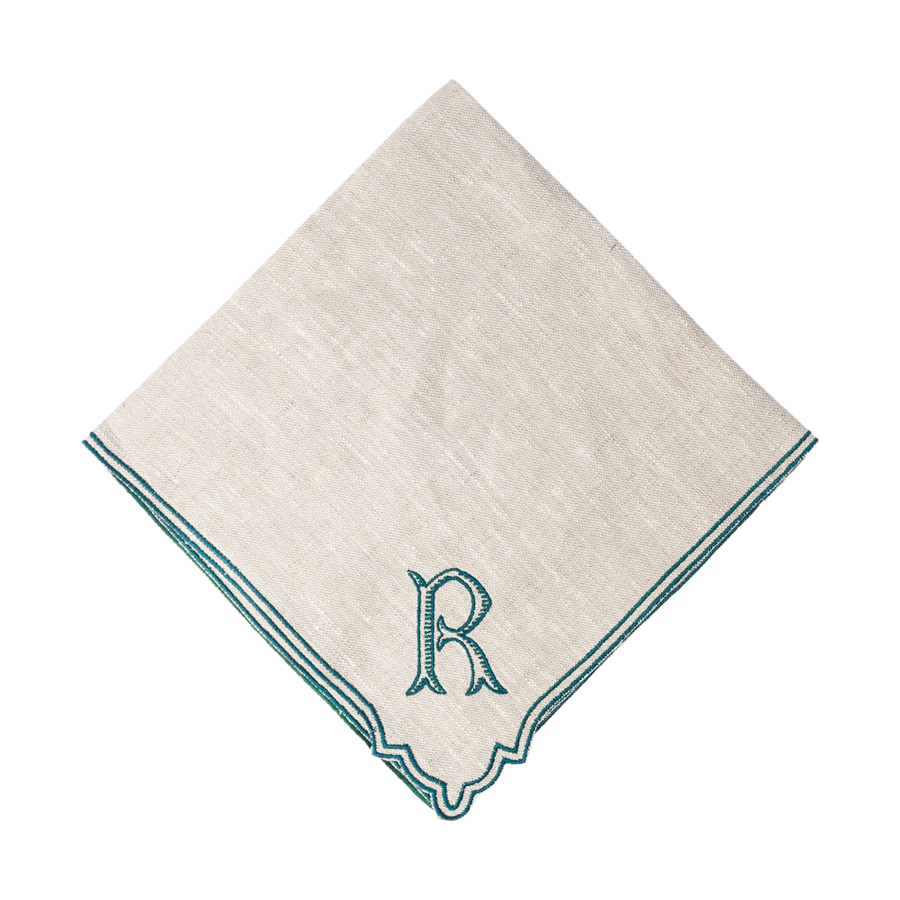 Monogram Napkins by La Gallina Matta, Italy - Cake Corner