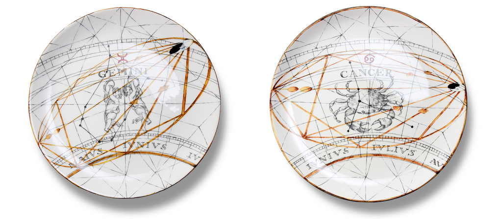 Zodiac Dinner Plates by Laboratorio Paravicini - Set of 12