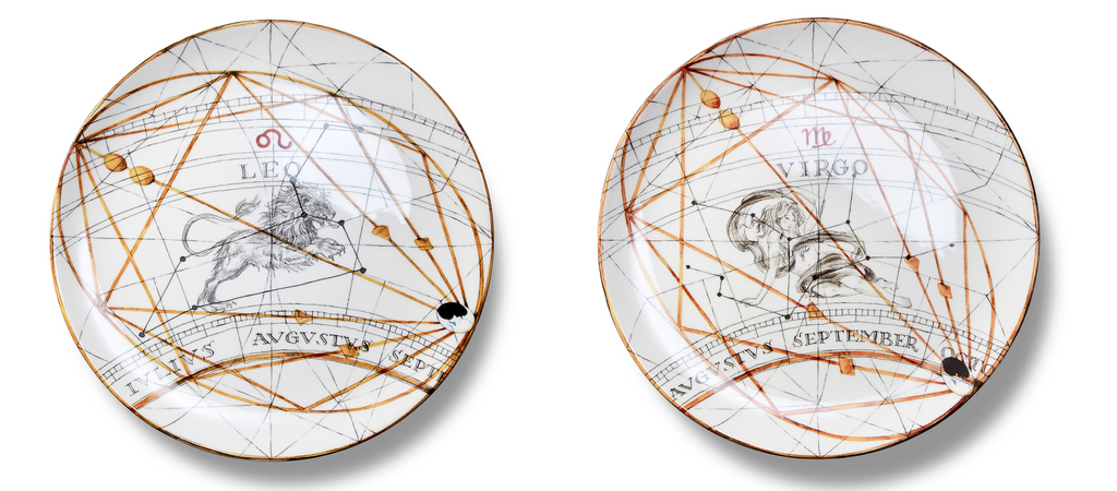Zodiac Dinner Plates by Laboratorio Paravicini - Set of 12