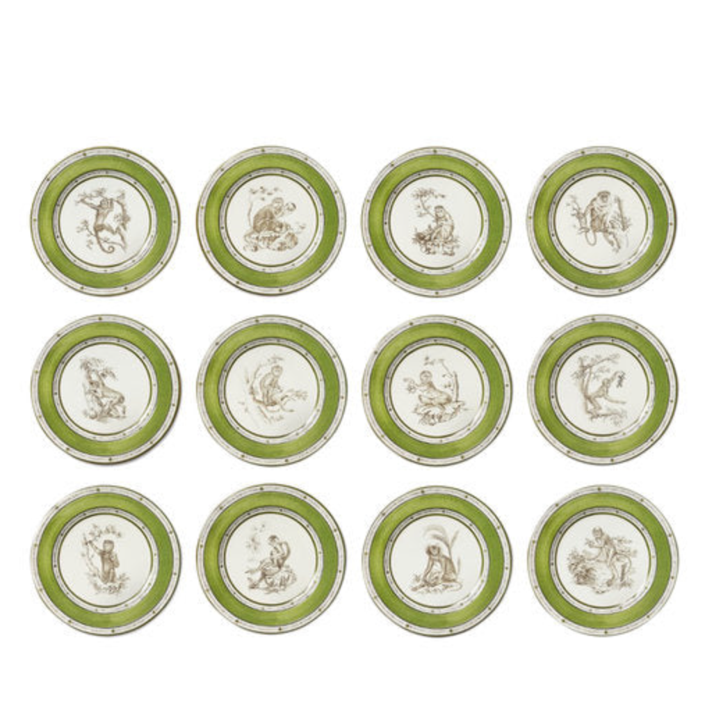 Monkey Plates by Laboratorio Paravicini - Salad - Set of 12