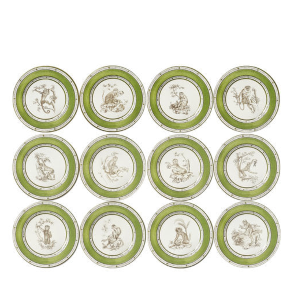 Monkey Plates by Laboratorio Paravicini - Salad - Set of 12
