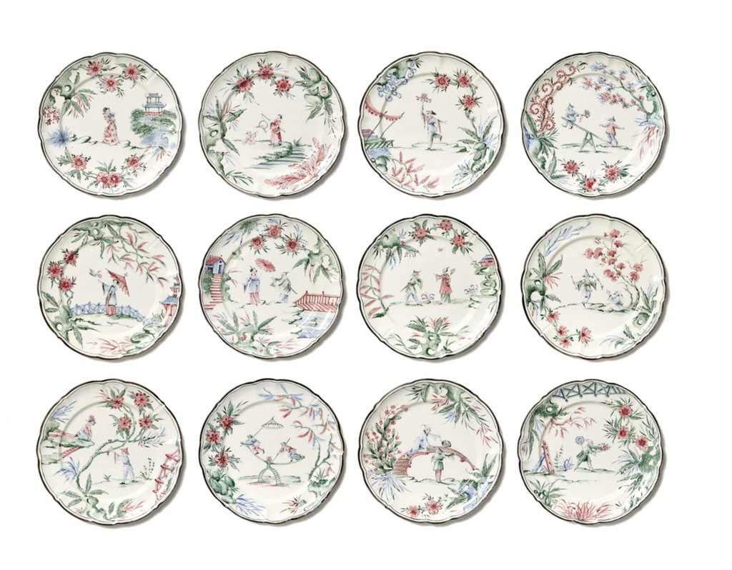 Chinoiserie Plates by Laboratorio Paravicini