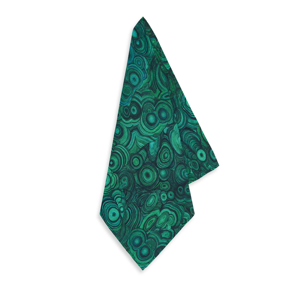 Malachite Linen Tablecloth by Summerill & Bishop