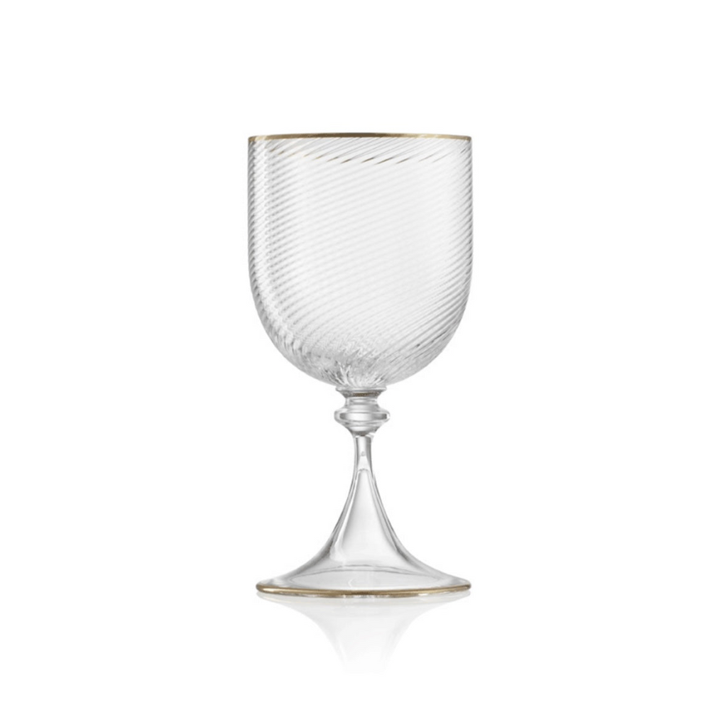 Murano Stemware, Red Wine by Nason Moretti Double Gold - sets of 6