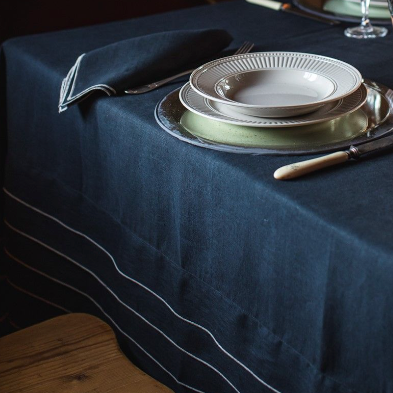 Linen Sfogliatella Tablecloth by Borgo Delle Tovaglie , Italy