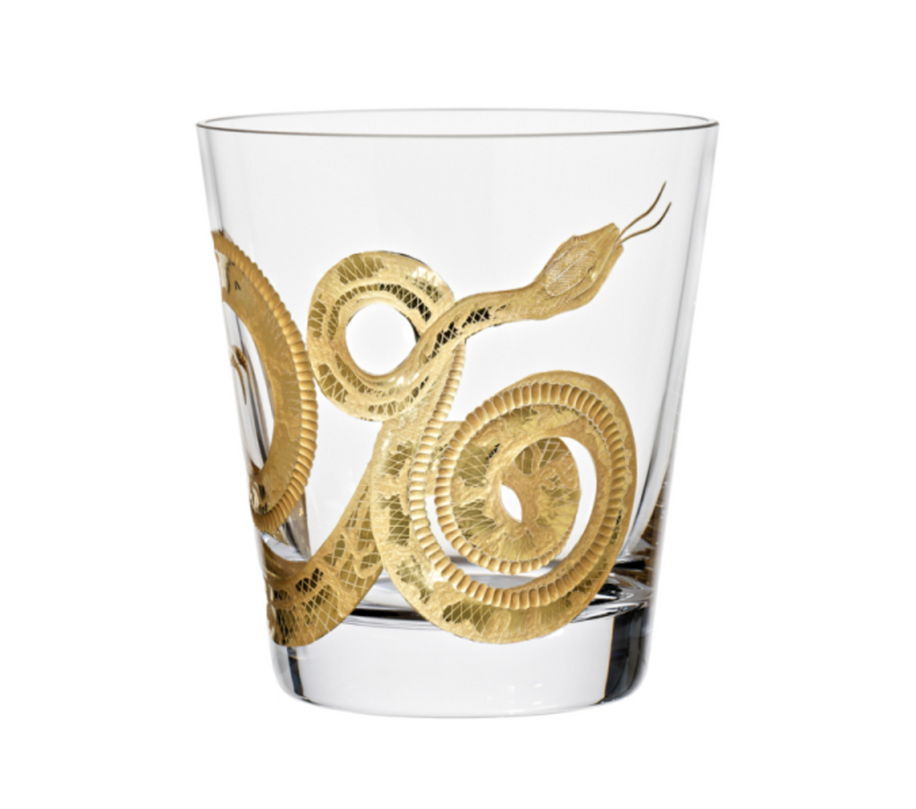 Cabinet of Curiosities Ice bucket Snake Clear and Gold by Artel