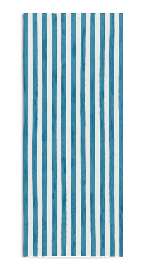 Stripe Linen in Sky Blue Tablecloth by Summerill & Bishop