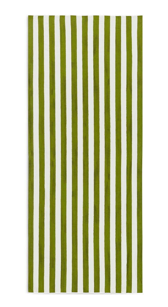 Stripe Linen in Avocado Green Tablecloth by Summerill & Bishop