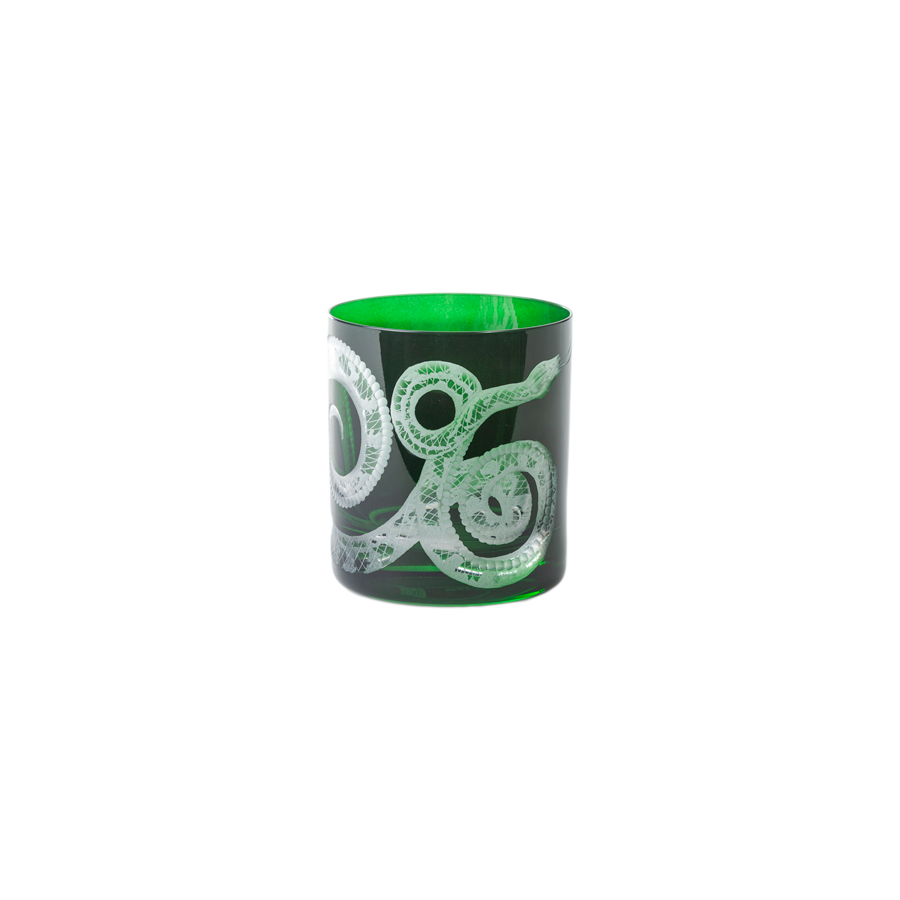 Cabinet of Curiosities Ice bucket Snake in British Racer Green by Artel