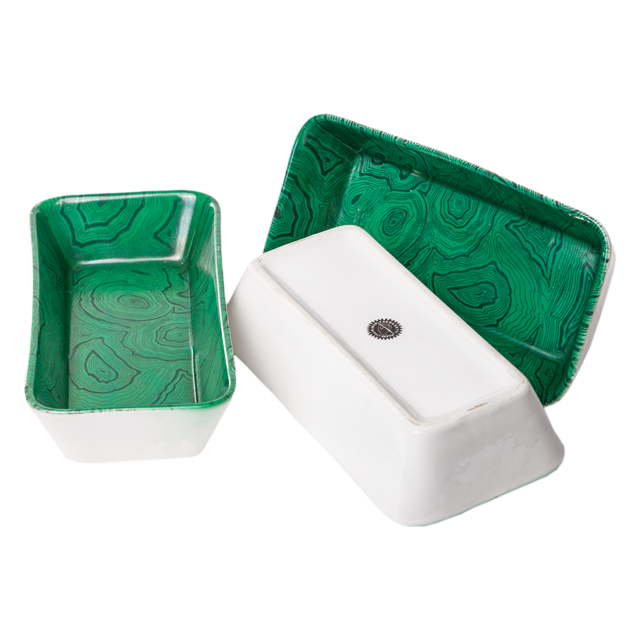 Fornasetti Faux Malachite Dish