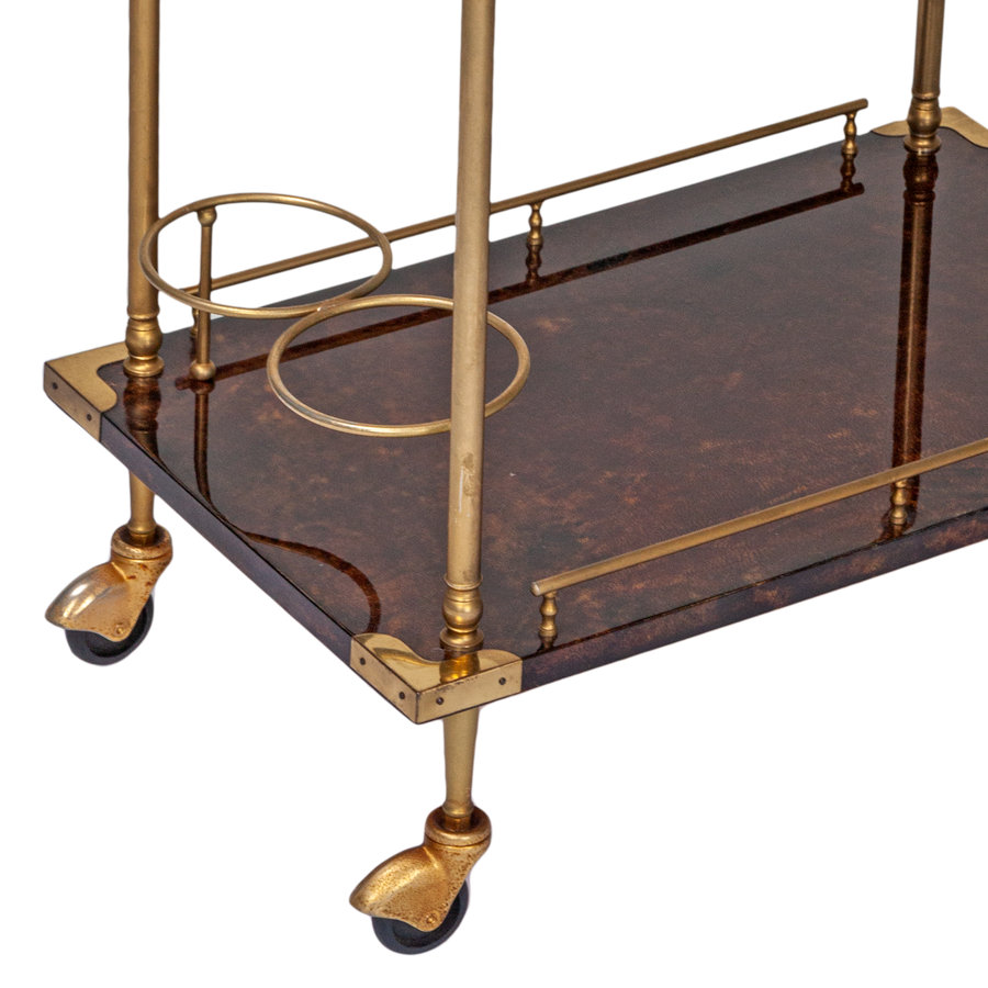 Small Aldo Tura Bar Cart