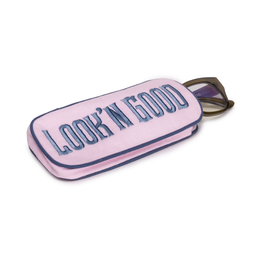 Embroidered Sunglass Case with Cover