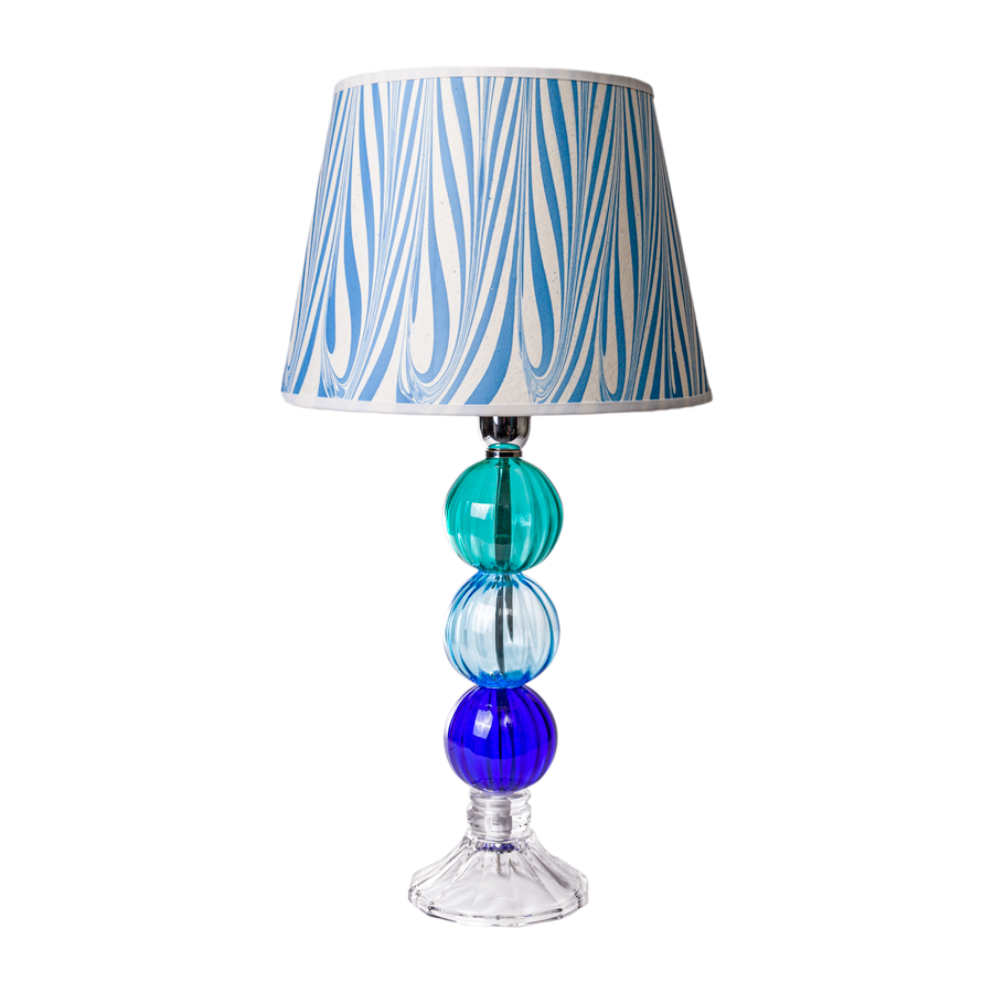 Shades of Blue Murano Lamp