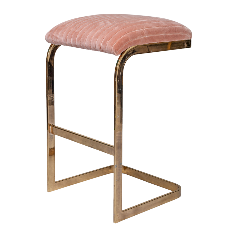 Mid-Century Brass Bar Stool, 1970s