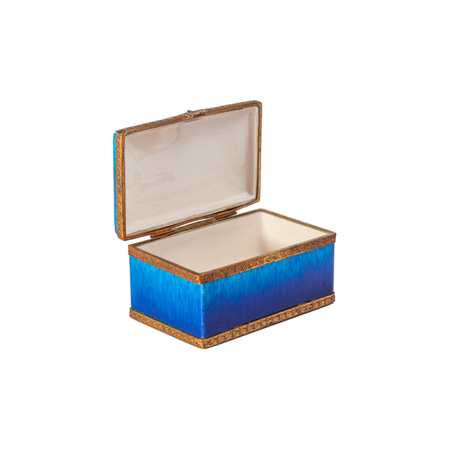 Blue and Turquoise Sevres Box