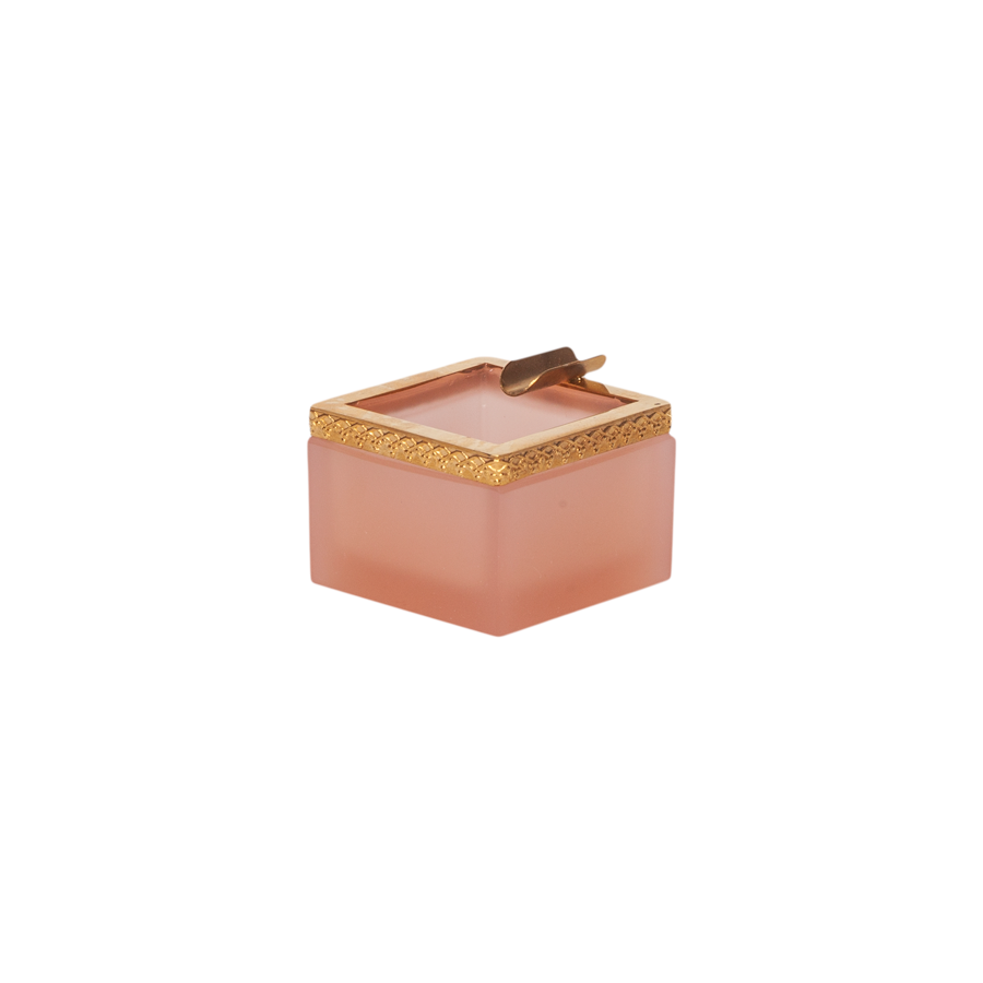 Italian Square Opaline Small Ashtray