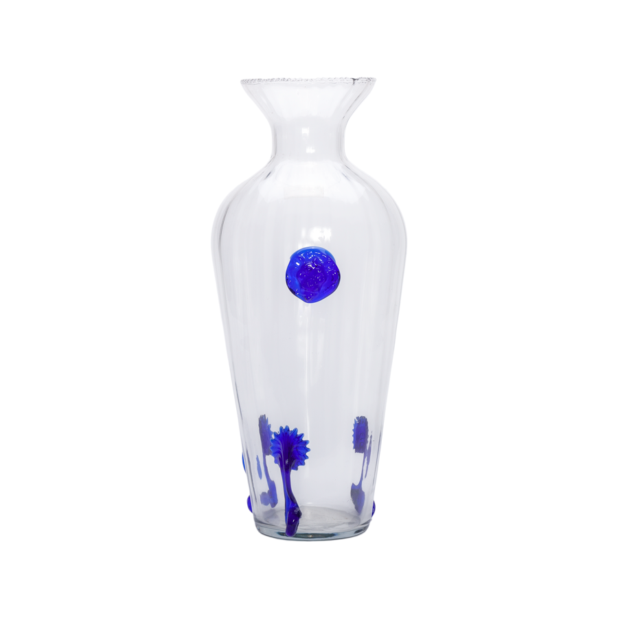 Cobalt Lion Vase