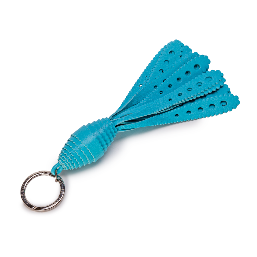 Italian Leather Cometa Keyring by Giobagnara