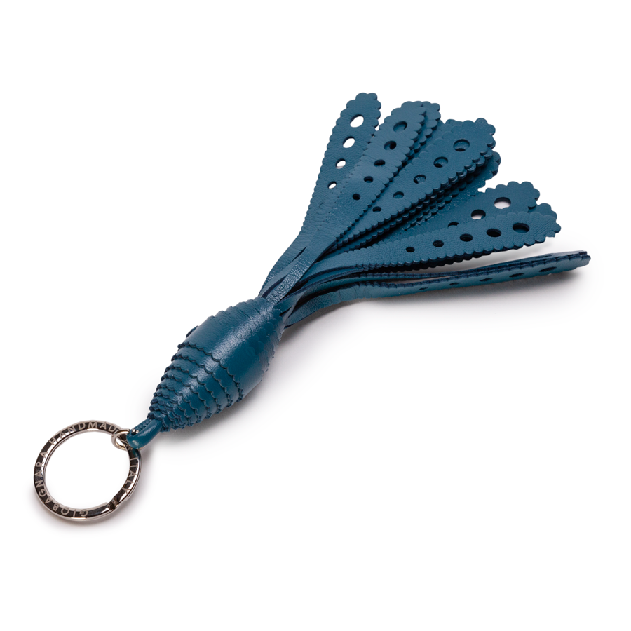 Italian Leather Cometa Keyring by Giobagnara