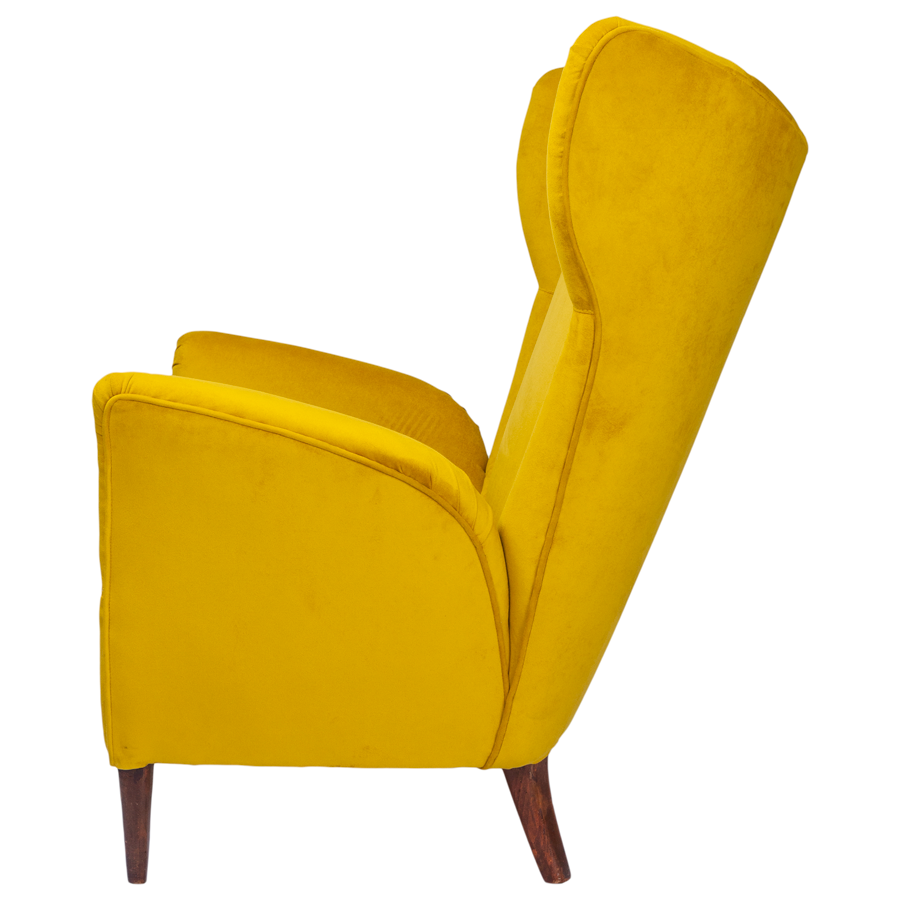 Italian Mid-Century Gold Lounge Chairs - Set of 2