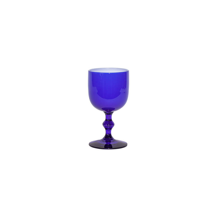 Carlo Moretti Cobalt Blue and White Cordials - Set of 6