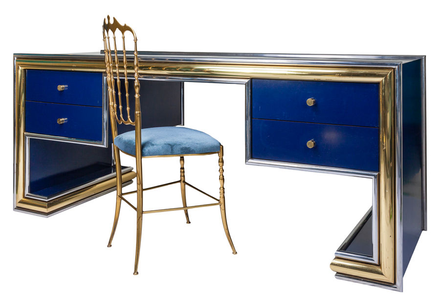 Vintage 1970s Desk in the style of Maison Jansen