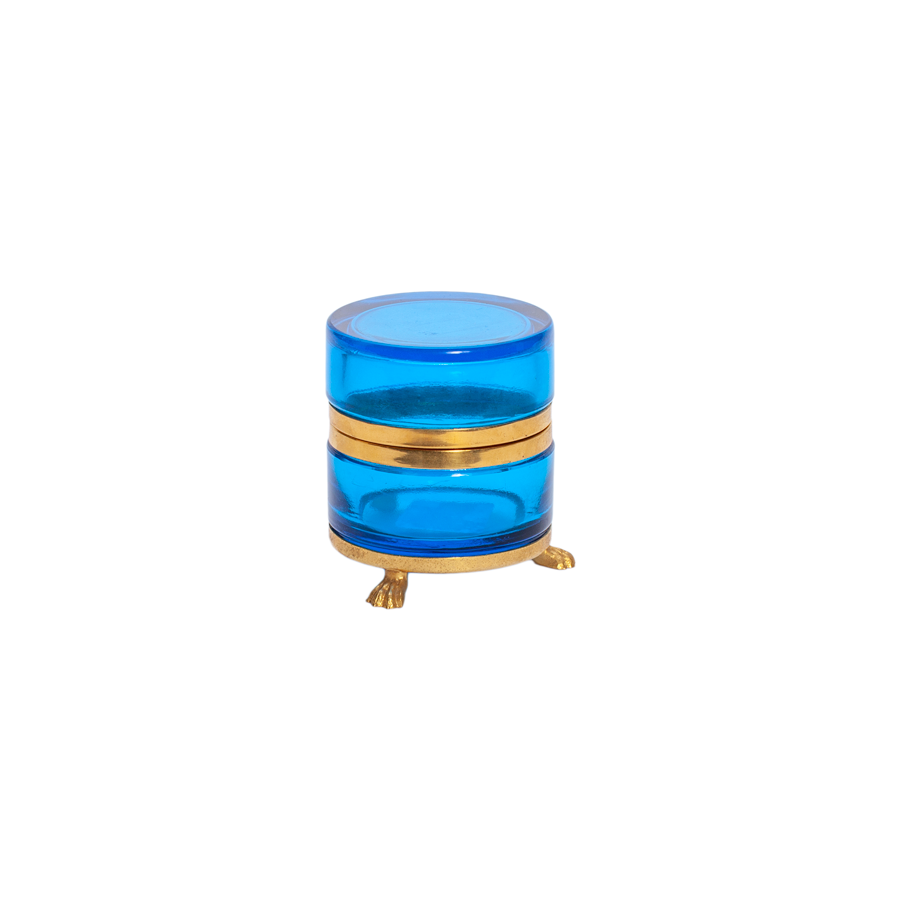 Blue Murano and Footed Box