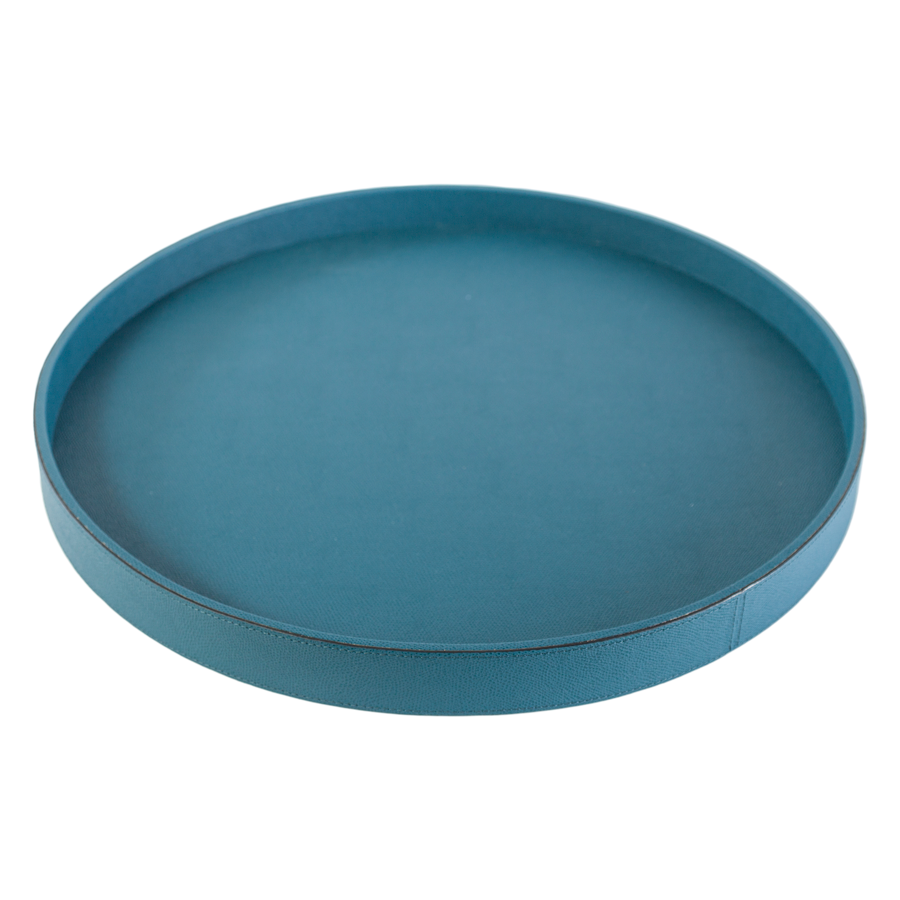 Italian Leather Polo Tray by Giobagnara