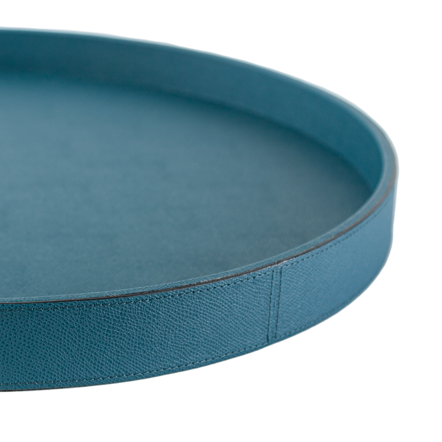 Italian Leather Polo Tray by Giobagnara