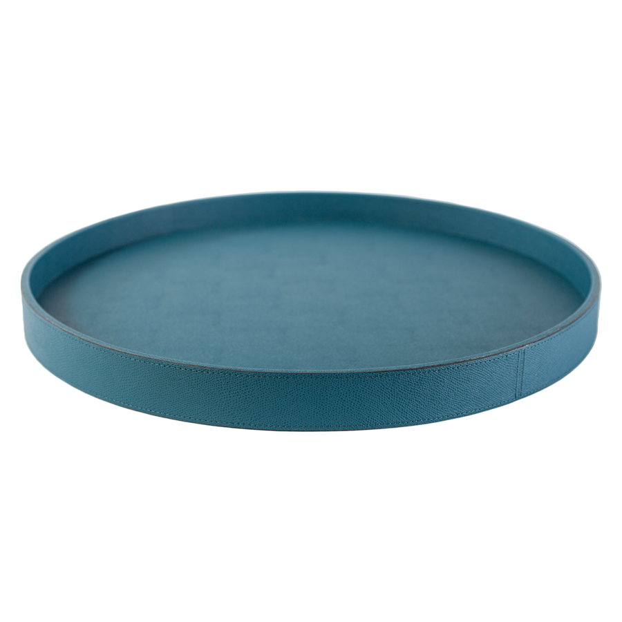 Italian Leather Polo Tray by Giobagnara