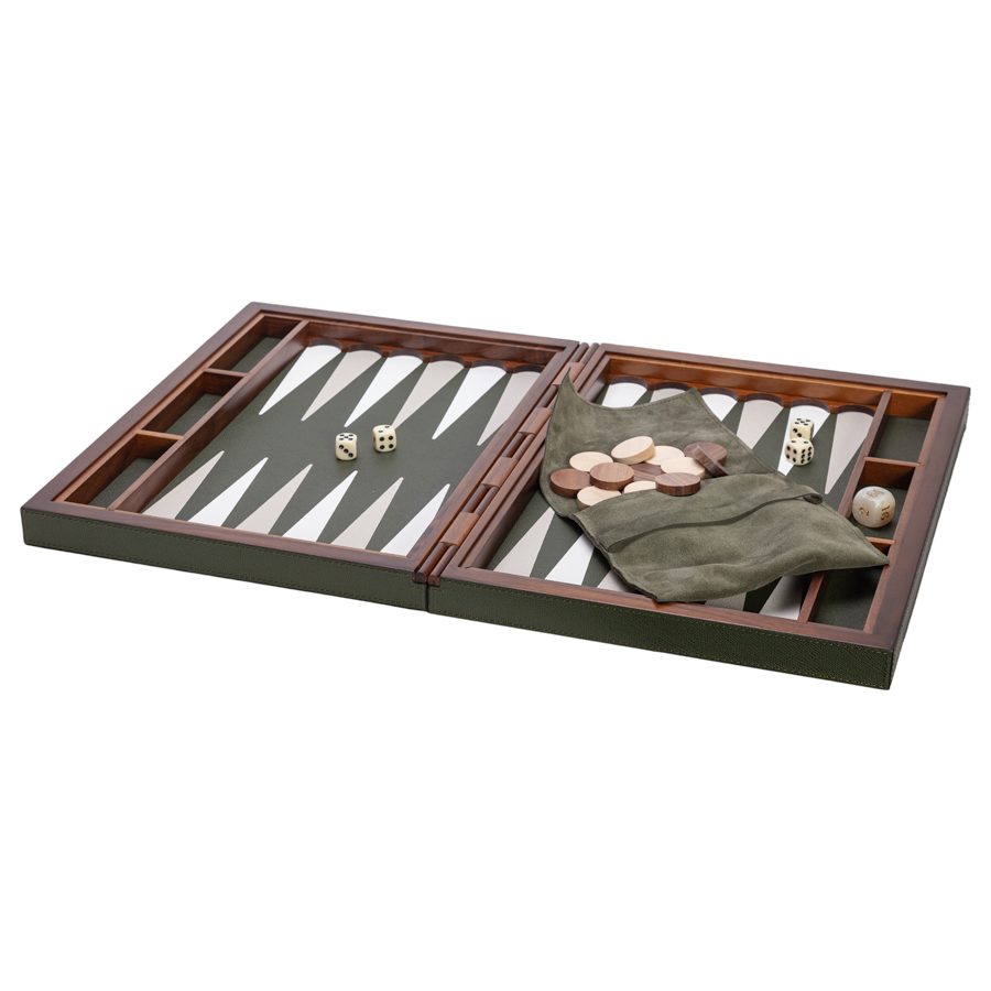 Italian Leather Backgammon Case by Giobagnara
