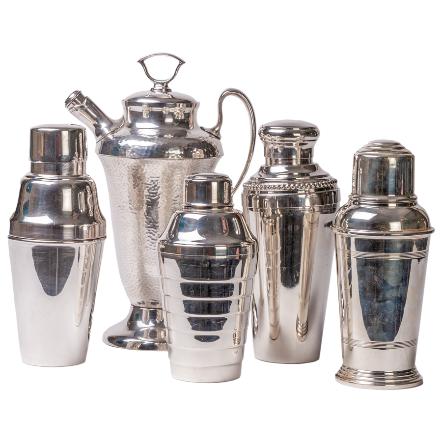 Sterling Silver Cocktail Shaker by Mappin and Webb
