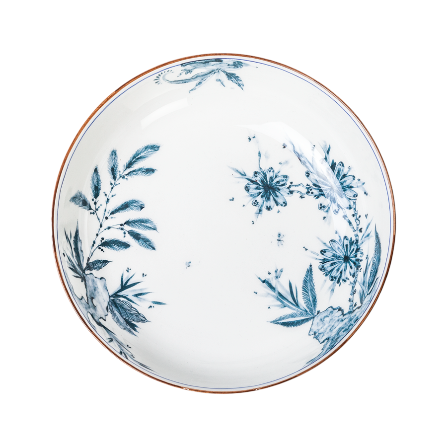 Rocaille Blue Wash Dinnerware by Laboratorio Paravicini - Sets of 12