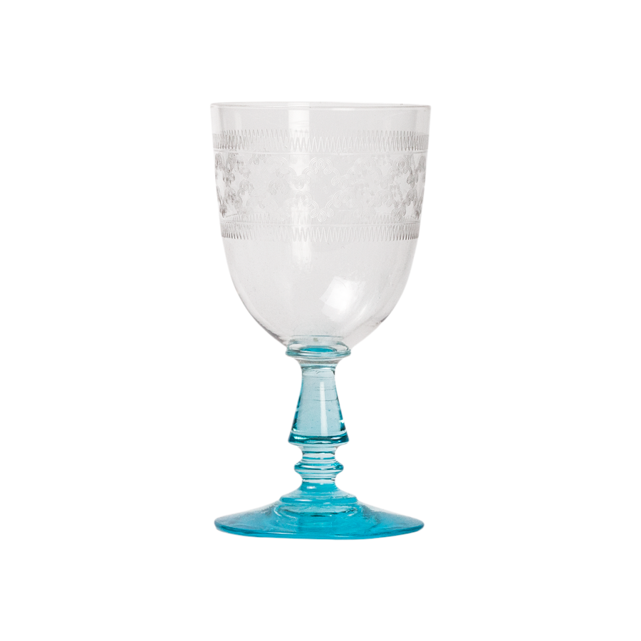 Blue Wine Glasses - Set of 10