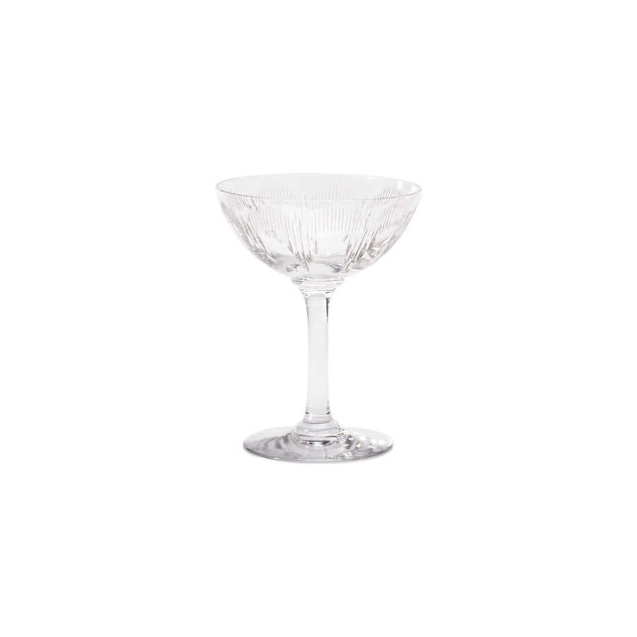 Baccarat Crystal Champagne Coupes, Molière Pattern - Set of 6