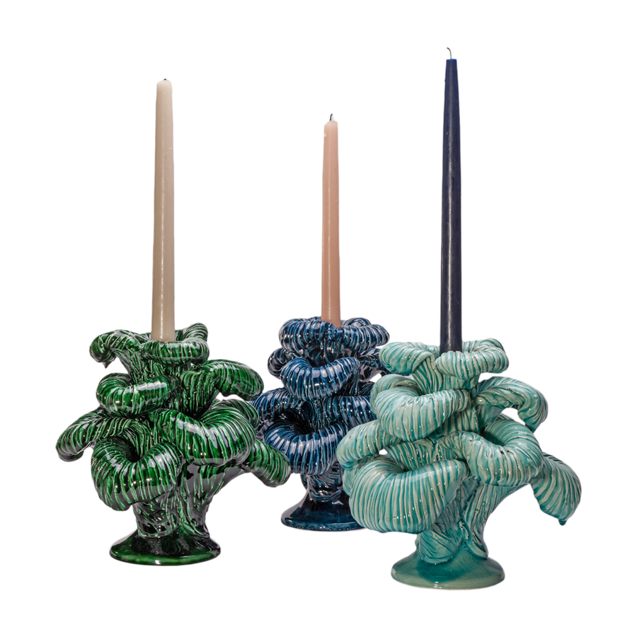 Folies Bergère Candlesticks by Jean Roger Paris - Set of 2