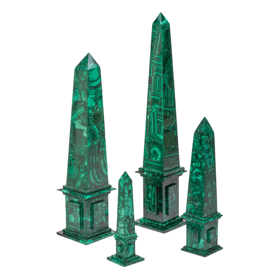 Large Malachite Obelisk