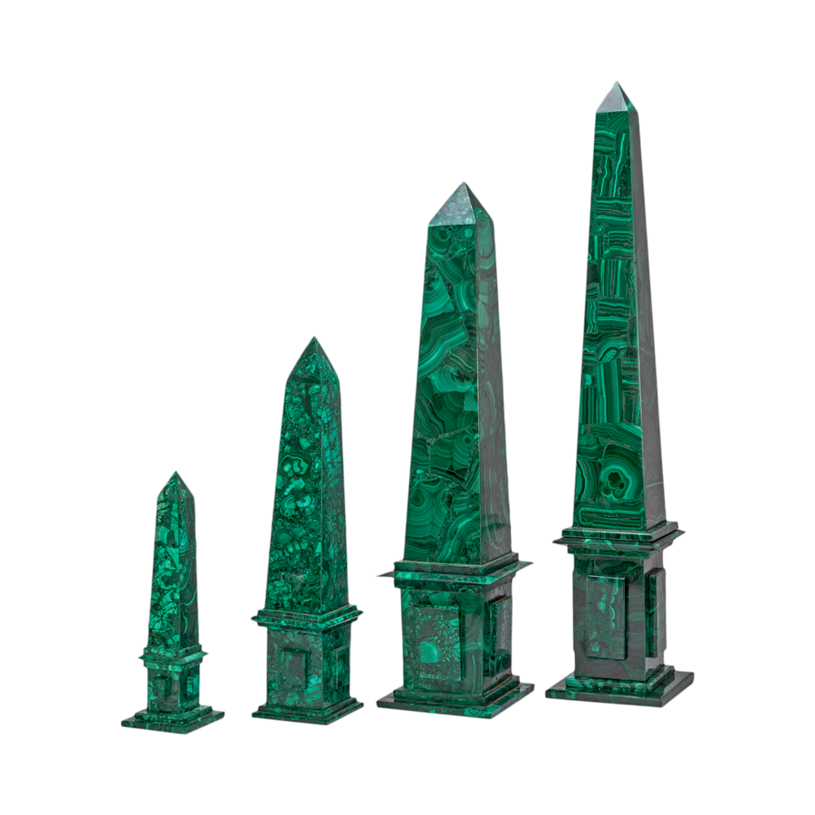 Large Malachite Obelisk