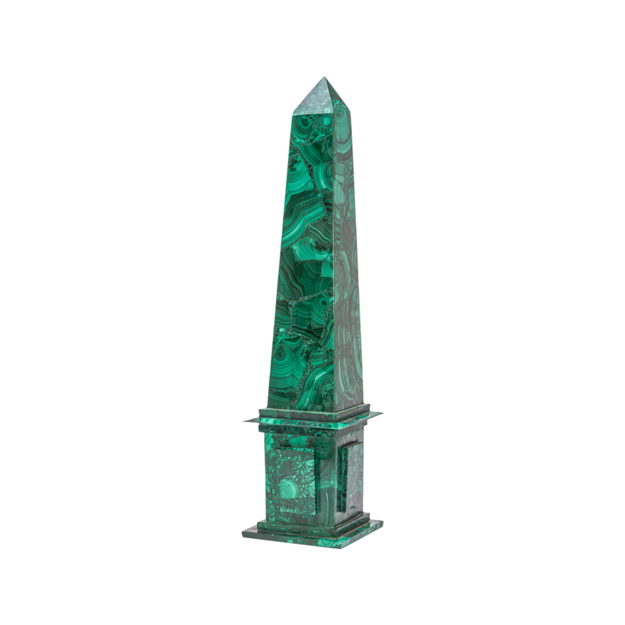 Large Malachite Obelisk