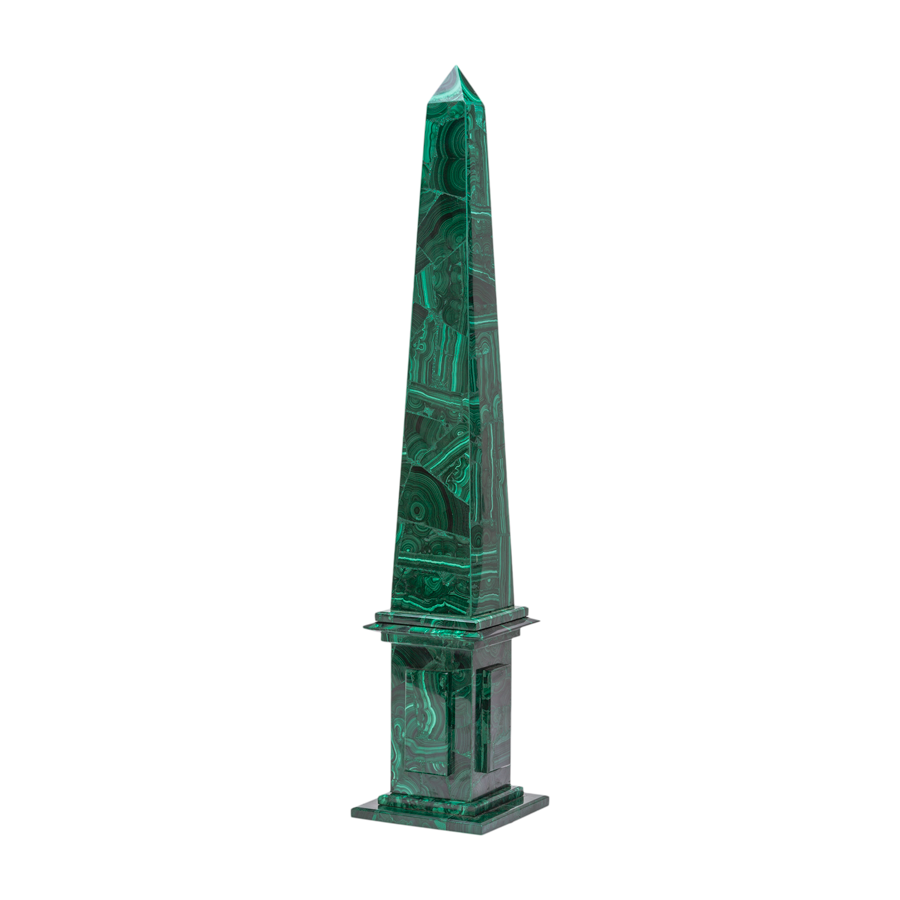 Tall Malachite Obelisk