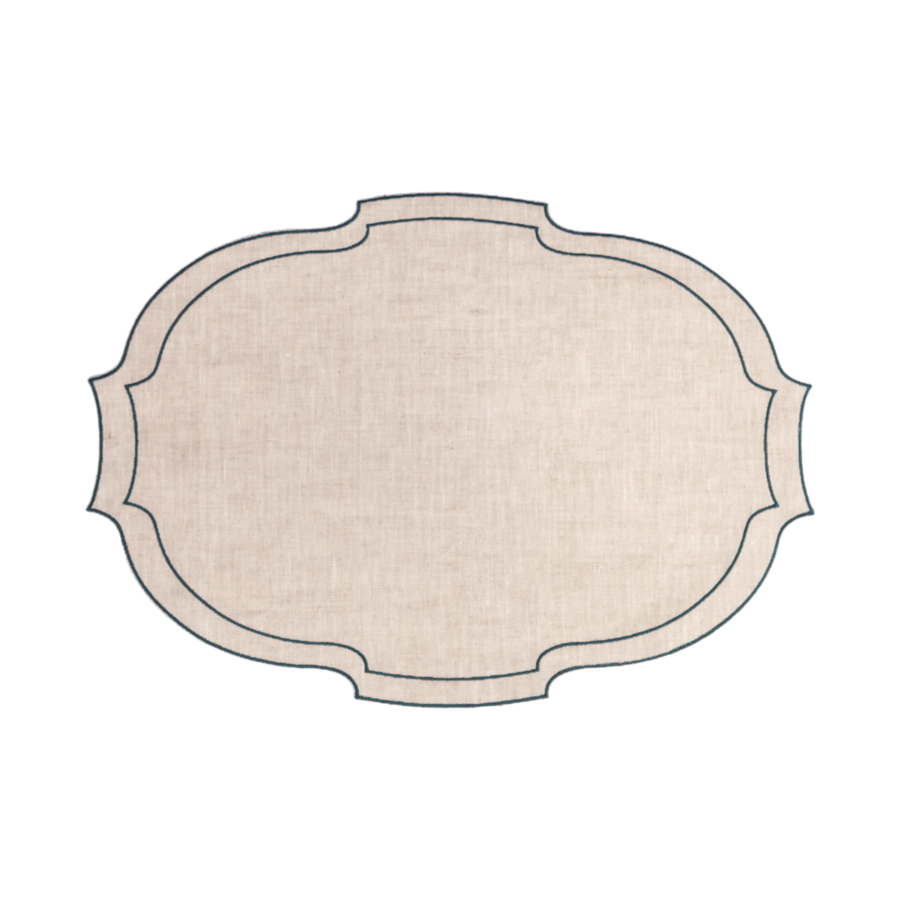 Linen Placemat by La Gallina Matta, Italy - Ellypse