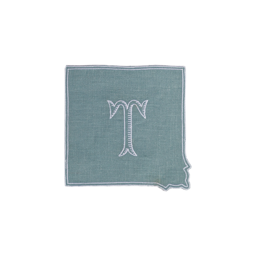 Cocktail Napkins by La Gallina Matta, Italy - Cake Corner - Monogram